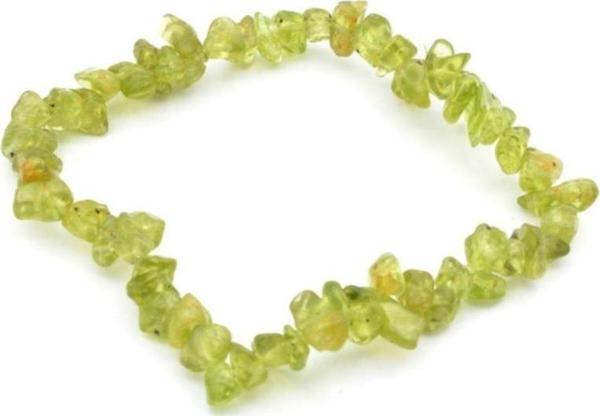Hakiki Doğal Kırık Taş Zebercet Peridot Bileklik 1.kalite Doğal Taş - Image 1