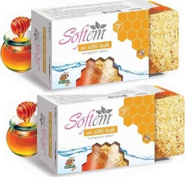 Doğal Arı Sütlü Ballı Lifli Sabun 2 Adet - Image 1