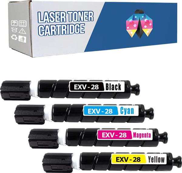 Safir Toner Canon imageRUNNER Advance C5250i C-EXV-28  CMYK 1 Set Muadil Toner - Image 1