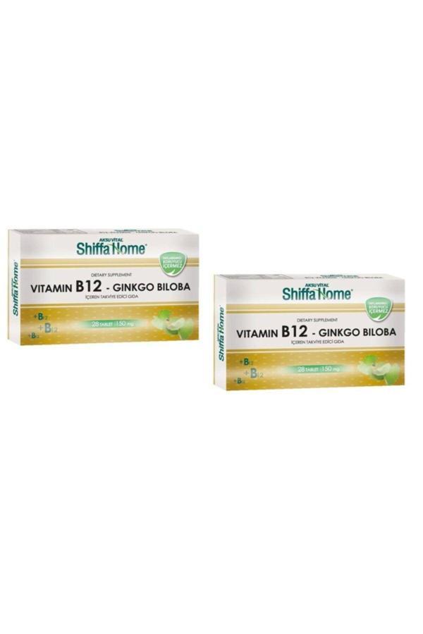 2 Kutu Aksu Vital Vitamin B 12 Ginkgo Biloba B12 Ginko 28 X 2 - Image 1