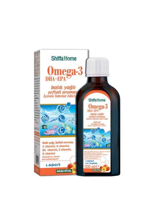 Çocuklar İçin Omega 3 Dha Epa Balık Yağlı Şeftali Aromalı Şurup 100 ml - Image 1