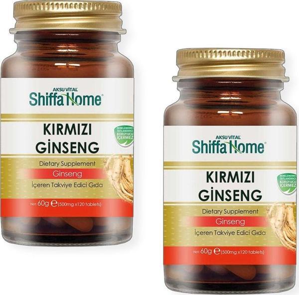 (AKSUVİTAL) Kırmızı Ginseng 500 Mg 120 Tablet X 2 Adet - Image 1
