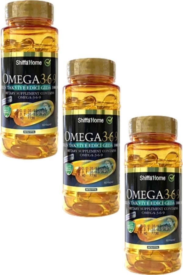 Omega 3-6-9 Balık Yağı Trigliserit Form 1000mg 60 Softgel X 3 Adet - Image 1