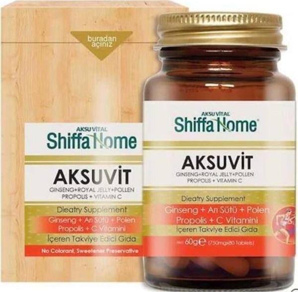 Aksu Vital Aksuvit Ginseng  ve Propolis 80 Tablet - Image 1