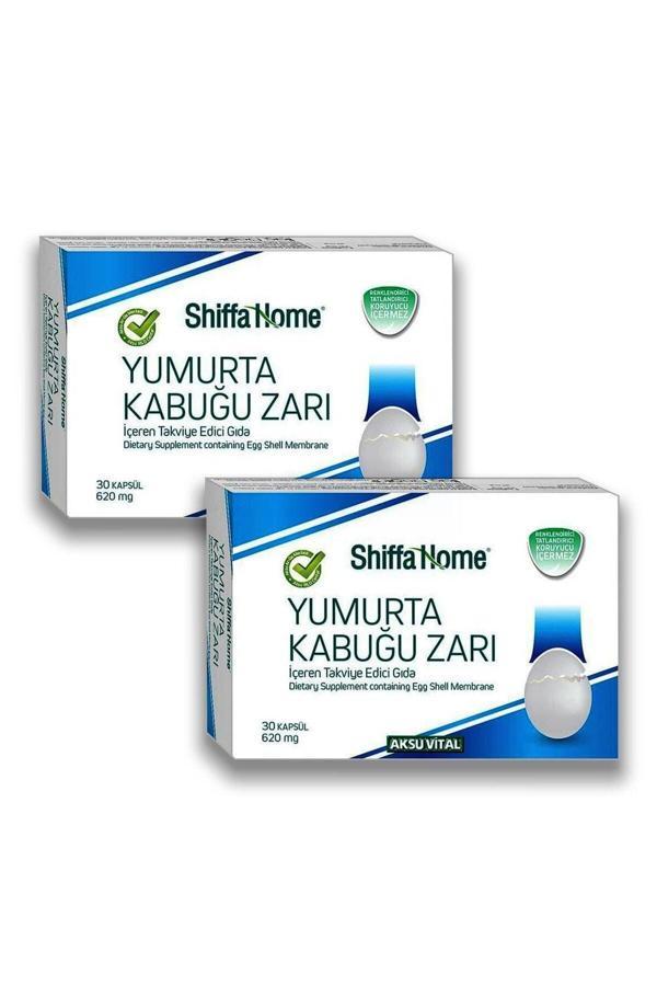 2 Adet Aksuvital Yumurta Kabuğu Zarı 620mg 30 Kapsül - Image 1
