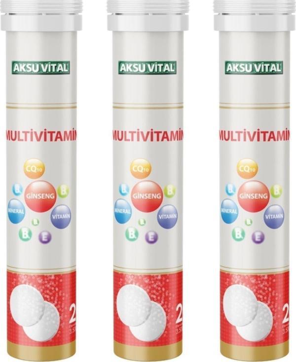 Multivitamin 3500mg 20 Efervesan Tablet X 3 Adet - Image 1