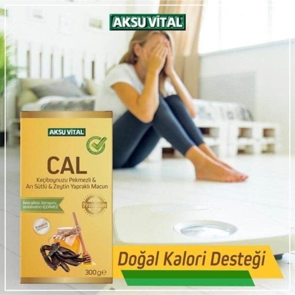 Cal Keçiboynuzu Pekmezli Arı Sütlü Zeytin Yapraklı (kilo Aldırıcı) Macun 300 Gr - Image 1
