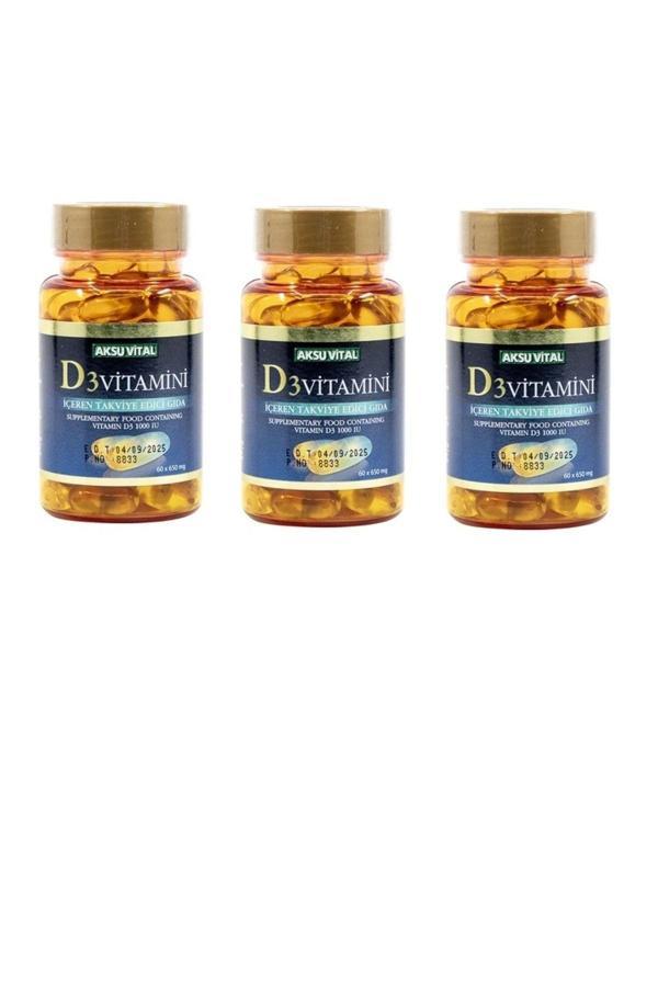 Vitamin D3 60 Softjel 3 Adet - Image 1