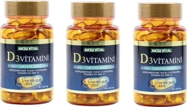 Vitamin D3 60 Softjel 3 Adet - Image 1