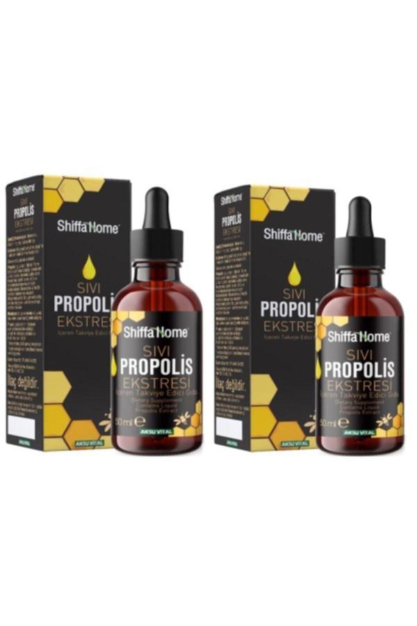 Sıvı Propolis Ekstresi Damlalıklı Cam Şişe 50 Ml 2 Adet Sepetse - Image 1