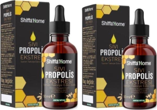 Sıvı Propolis Ekstresi Damlalıklı Cam Şişe 50 Ml 2 Adet Sepetse - Image 1