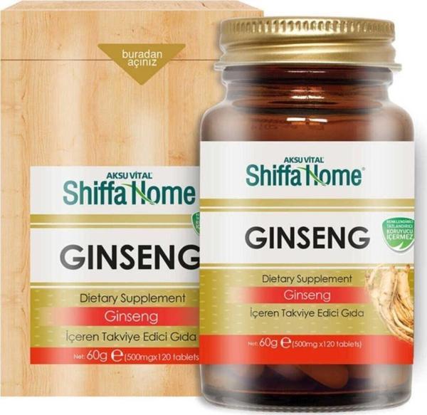 Ginseng Tablet 120 Tablet 500 mg Kırmızı Ginseng - Image 1