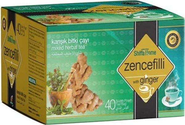 Zencefilli (ginger) Karışık Bitki Çayı 40 Adet Süzen Poşet - Image 1