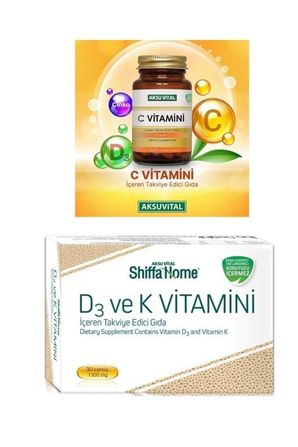 C Vitamini 1250 Mg 60 Tablet & D3 Ve K Vitamini 1300mg 30 Kapsül - Image 1