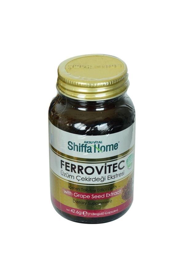 Shiffa Home Ferrovitec Üzüm Çekirdeği Ekstresi Diyet Takviyesi 710 mg X 60 Kapsül - Image 1