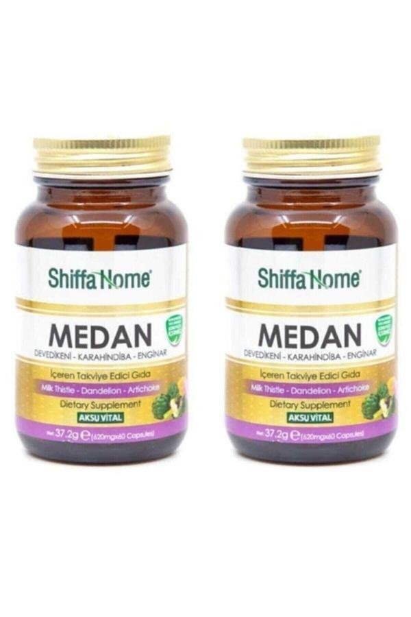2 Adet Medan Devedikeni-Enginar-Hindiba 620 mg-60 Kapsül - Image 1