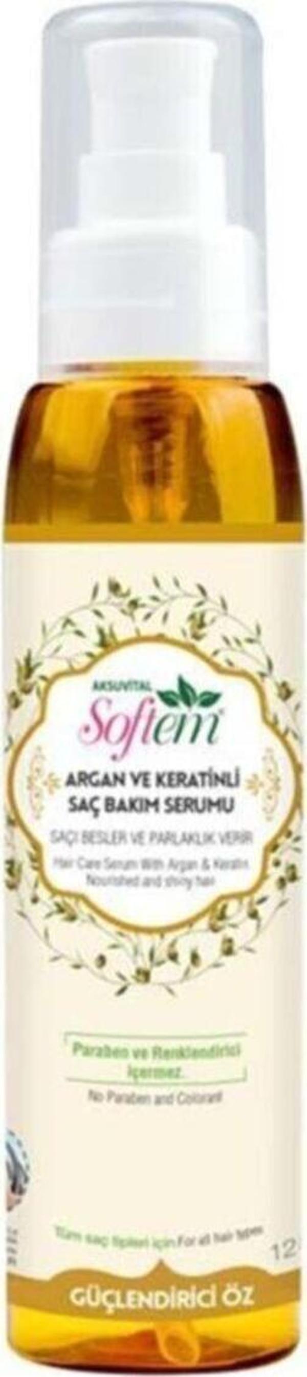 Argan Ve Keratinli Saç Bakım Serumu 125 ml. - Image 1