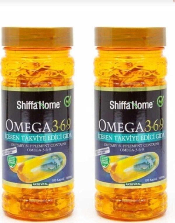 Omega 3-6-9 Balık Yağı 100 Softgel 1000mg 2'li Set - Image 1