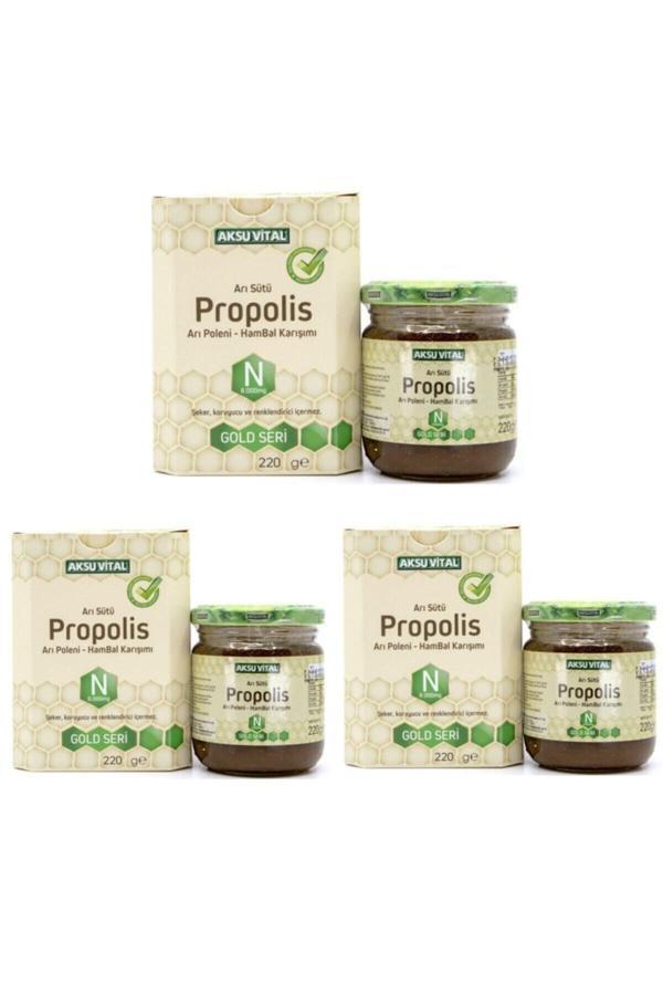 Propolisli Arı Sütü Bal Polen Karışımı 8.000 mg  X 3 Adet - Image 1
