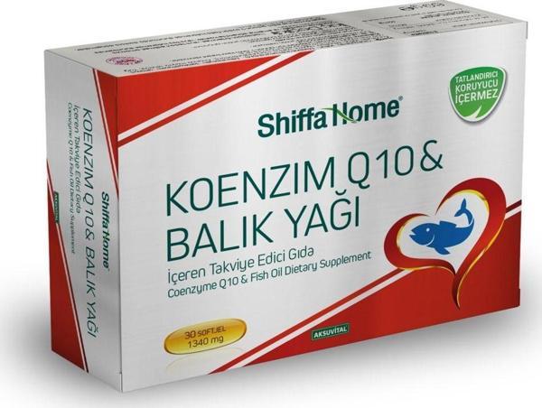 Koenzım Q10 Balık Yağı Omega3 30 Kapsül Softjel Gıda Takviyesi - Image 1