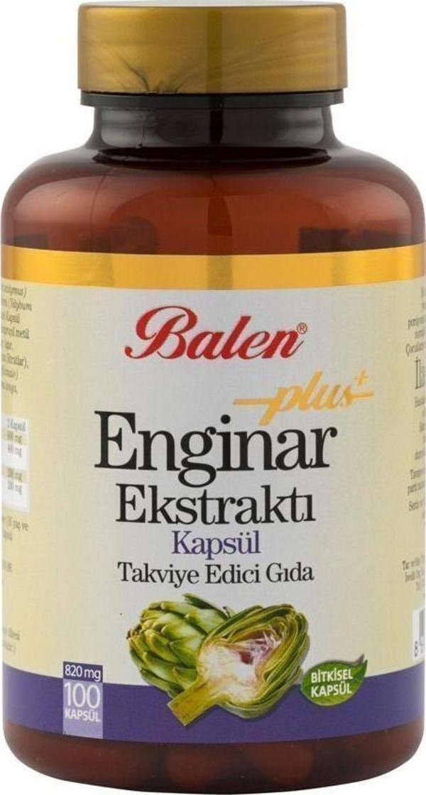 Enginar Plus Ekstraktı Kapsülü 820 Mg 100 KapsüL - Image 1