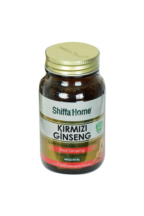 Shiffa Home Kırmızı Ginseng Diyet Takviyesi 850 mg X 60 Kapsül - Image 1