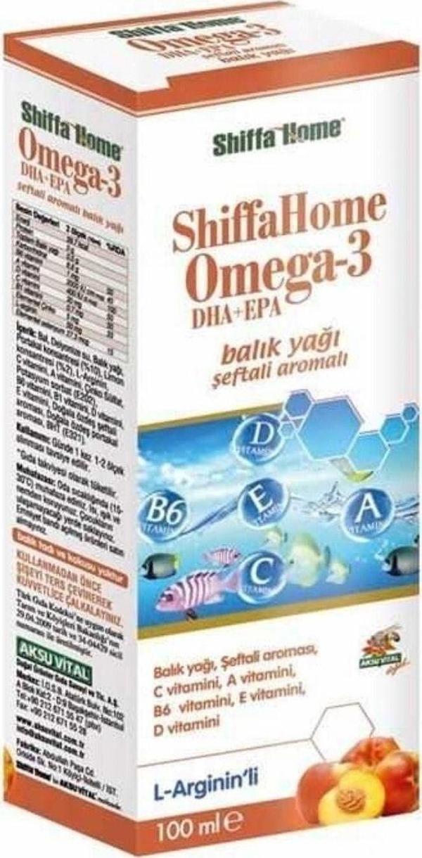 Şeftali Aromalı Omega-3 Epa+dha Balık Yağı Şurubu 100 ml - Image 1