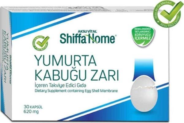 Doğal Bitkisel Yumurta Kabuğu Zarı 620 mg. 30 Kapsül Aksu Vital - Image 1