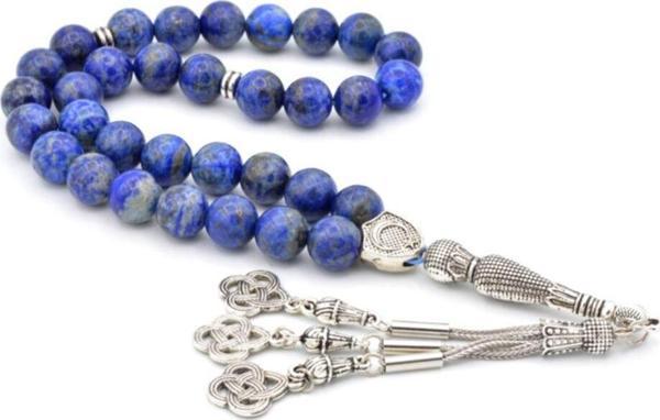 Hakiki Doğal Lapis Lazuli Taşı Tesbih 1.kalite Iri Boy - Image 1