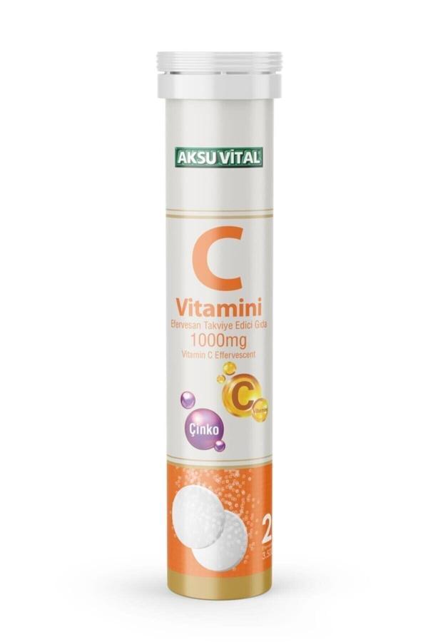 C Vitamini Çinko 1000mg 20 Efervesan Tablet - Image 1