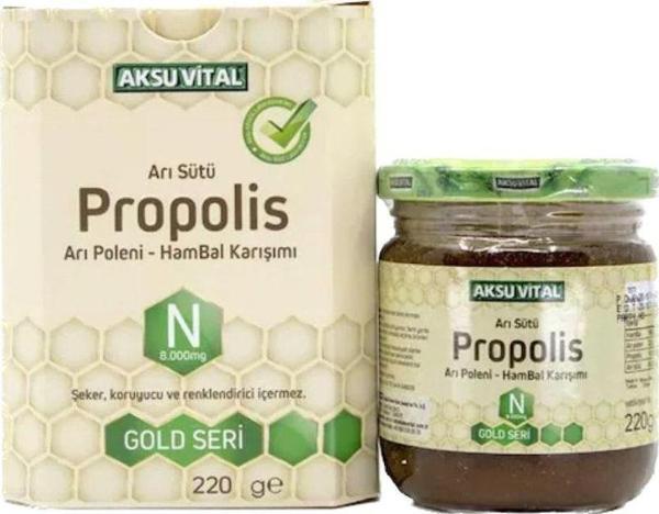 Propolisli Arı Sütü Bal Polen Karışımı 220gr - Image 1