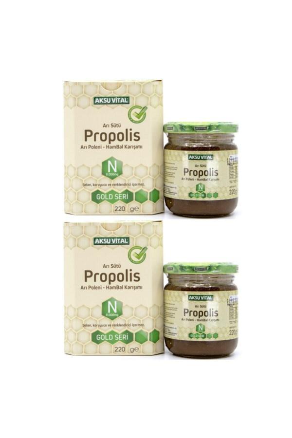 Aksu Vi. Propolisli Arı Sütü Bal Polen Karışımı 8.000 Mg X 2 Adet - Image 1