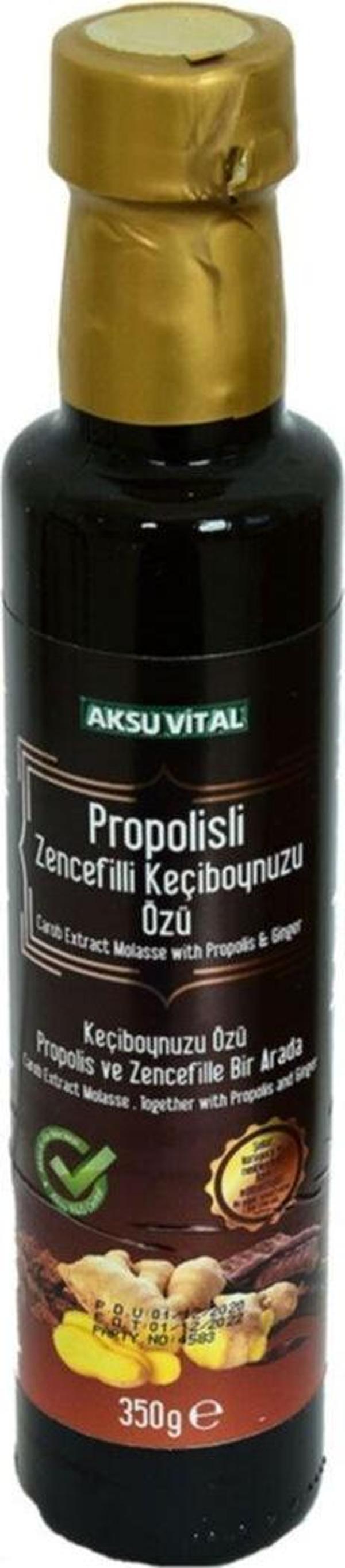 Propolisli Zencefilli Keçiboynuzu Özü Cam Şişe 350 gr - Image 1