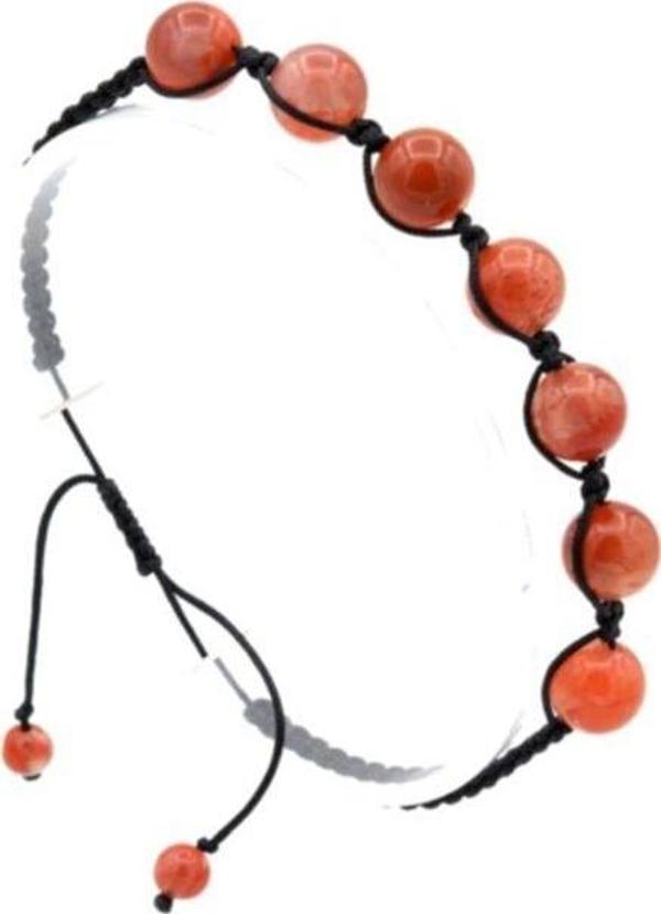 Hakiki Makrome Model Doğal Yemen Akik Taşı Bileklik 1. Kalite 001 - Image 1
