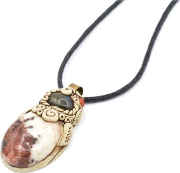 Hakiki Otantik Doğal Labradorit Jasper Kolye Ucu 1.kalite 002 - Image 1