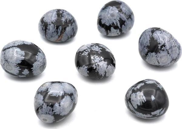 Hakiki Tamburlu Doğal Kar Tanesi Obsidyen Kaya Parçası 1.kalite 002 - Image 1