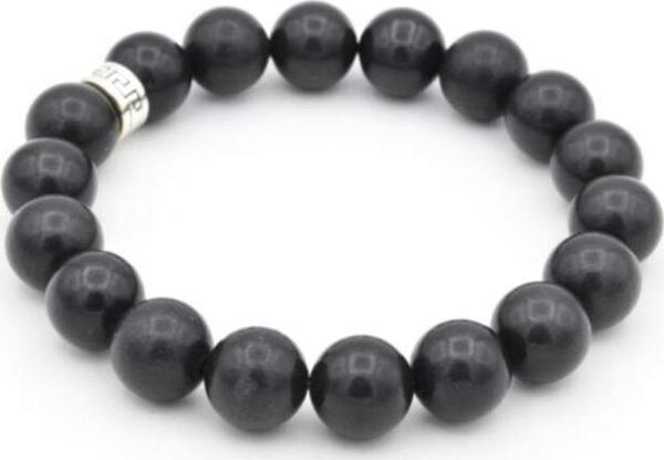 Hakiki Doğal Şungit Taşı Bileklik 1.kalite 005 Shungite - Image 1