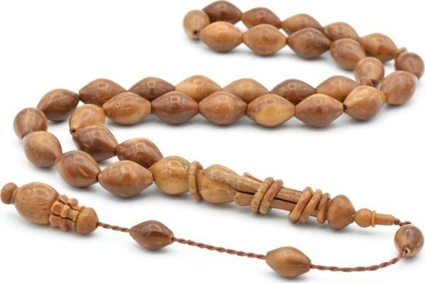 Beyzi Kesim Kalem İşi Halkalı İmameli İri Boy Kuka Tesbih - Image 1
