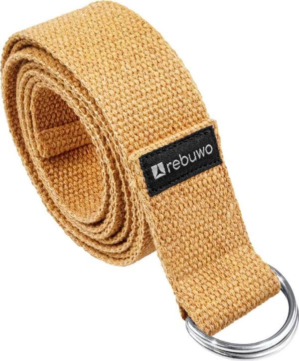 Rebuwo Doğal %100 Pamuk Yoga Kemeri 184 Cm - Image 1