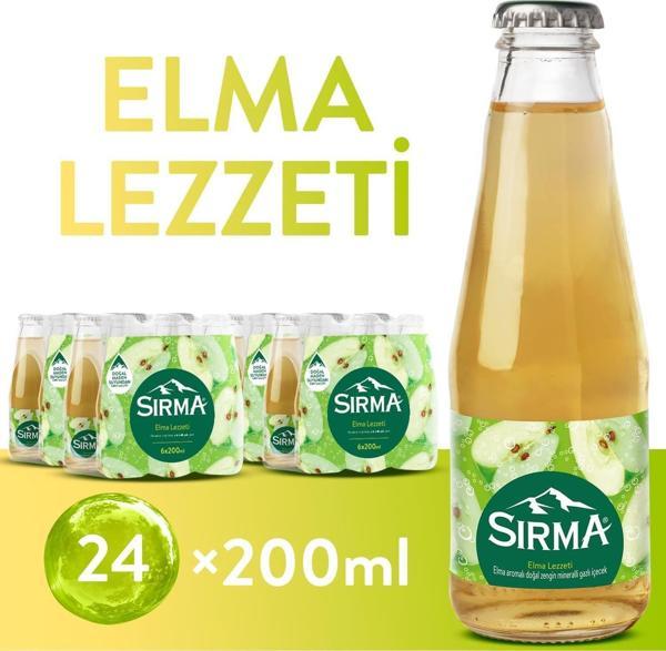Sırma C Vitaminli Elma Aromalı Doğal Maden Suyu 200 ML X 24 Adet - Image 1