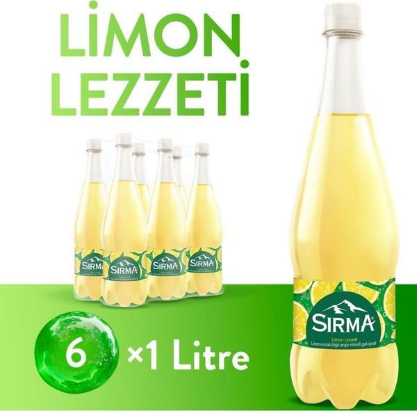 Sırma C Vitaminli Limon Aromalı Doğal Maden Suyu 1 Lt X 6 Adet - Image 1