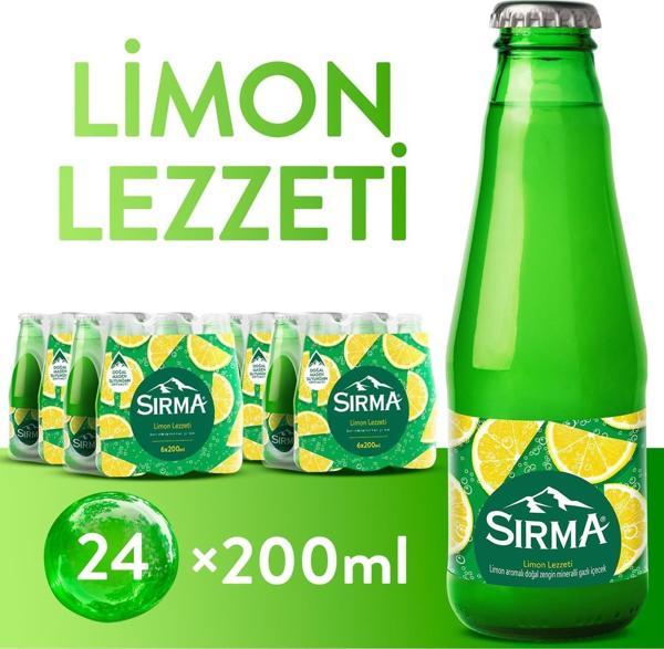 Sırma C Vitaminli Limon Aromalı Doğal Maden Suyu 200 ML X 24 Adet - Image 1