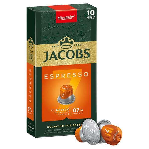 Jacobs Espresso 7 Classico Nespresso Uyumlu Kapsül Kahve 10 Kapsül - Image 1