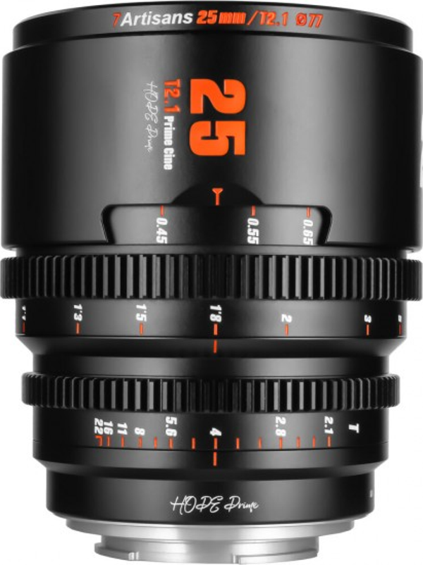 7Artisans 25mm T2.1 S35 Cine Lens  (Sony E Mount) - Image 1
