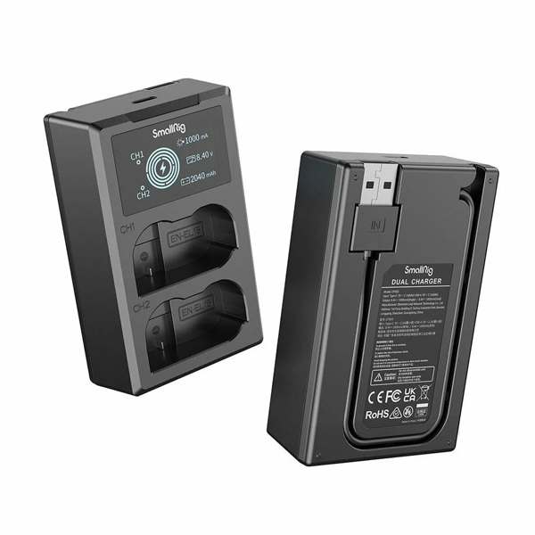 SmallRig EN-EL15 Çiftli Şarj Cihazı 4083 - Image 1