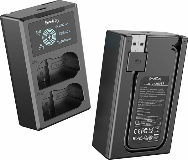 SmallRig EN-EL15 Çiftli Şarj Cihazı 4083 - Image 1