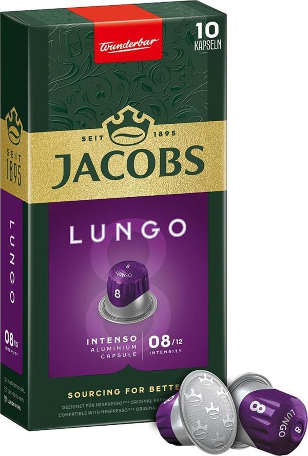 Jacobs Lungo 8 Intenso Nespresso Uyumlu Kapsül Kahve 10 Kapsül - Image 1
