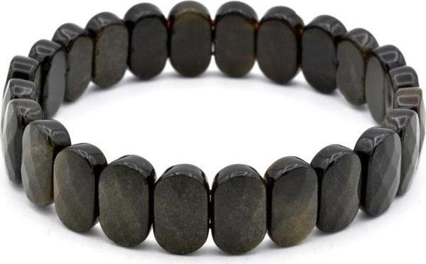 Hakiki Doğal Rainbow Obsidyen Bileklik 1.kalite 004 - Image 1