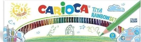Carioca Tita Kuru Boya Kalemi Gökkuşağı Set 50 Li - Image 1