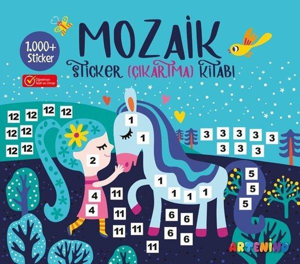 Mozaik Sticker 1.000+ Çıkartma Kitabı - Turkuaz - Artenino Yayıncılık - Image 1